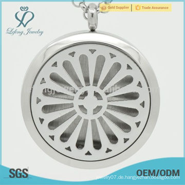 Edelstahl Aroma Diffusor, Silber Parfüm Locket Anhänger Schmuck